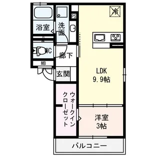 ペガコーン【1階】の間取り