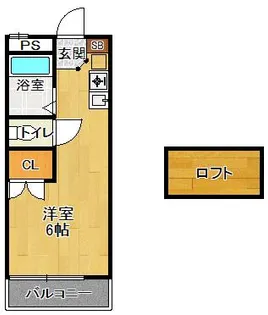 レオパレス夙川【2階】の間取り