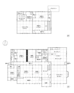 岡山県岡山市北区大供本町【一戸建】の間取り