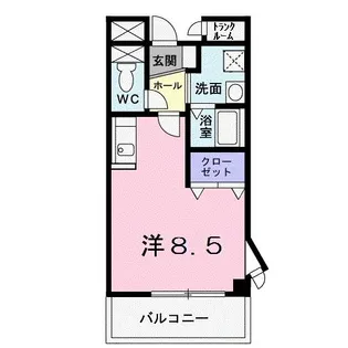 セルフィール AKAYAMA【3階】の間取り
