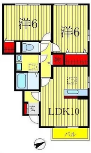 グランモアA【1階】の間取り