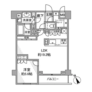 エルデンシア阿佐ヶ谷プラチナム【2階】の間取り