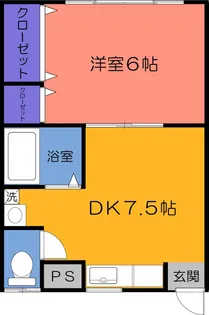 コーポ南原3号棟【1階】の間取り