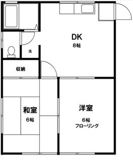 ひかりコーポ【1階】の間取り
