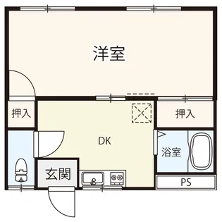 ポルテ北吉津III B【1階】の間取り