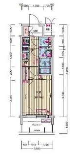 プレサンス名古屋駅ゲート【11階】の間取り