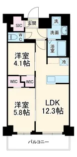 S-RESIDENCE東浦和agua【2階】の間取り