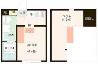 ノベレア【2階】の間取り