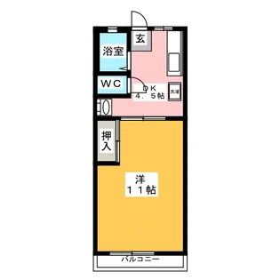 シティハイムフォレスト【2階】の間取り