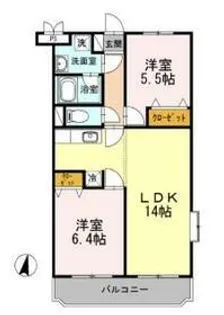 ベルタウン【1階】の間取り