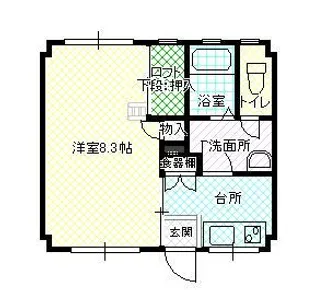 山形県山形市鉄砲町1【アパート】の間取り