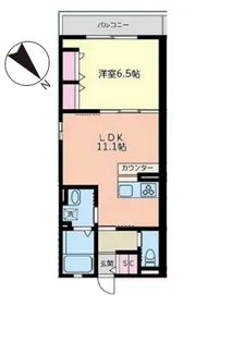 MOE新千葉【2階】の間取り