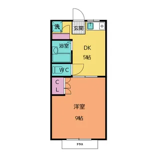 エステートピアヘキヨウ B【1階】の間取り