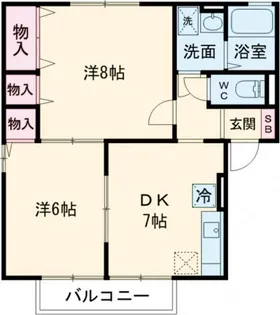 グランシャリオI【1階】の間取り