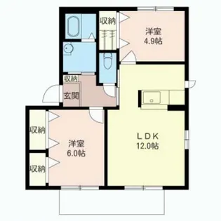神奈川県伊勢原市沼目4【アパート】の間取り