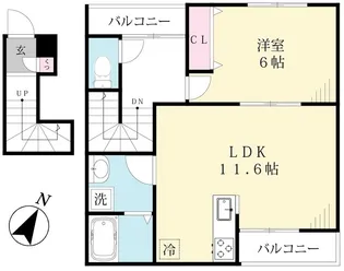 アン・ロジュモンM’s【2階】の間取り