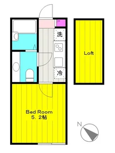 アザーレ・ターコイズよみうりランド前【1階】の間取り