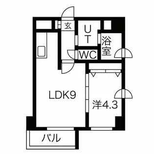 LEE SPACE N4【4階】の間取り