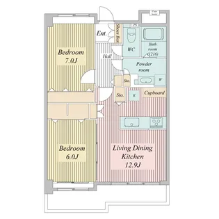セリゼ雪が谷【2階】の間取り
