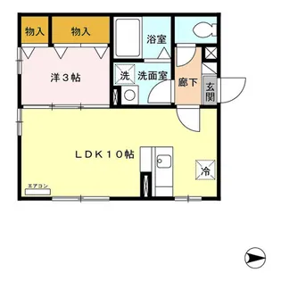 オーパスワンアネックス【1階】の間取り