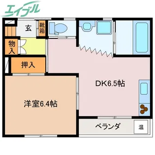 正邦苑 竹ヶ鼻【3階】の間取り