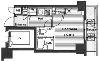 ガラ・ステーション四谷三丁目【10階】の間取り