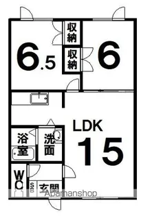 メゾン東部II【2階】の間取り