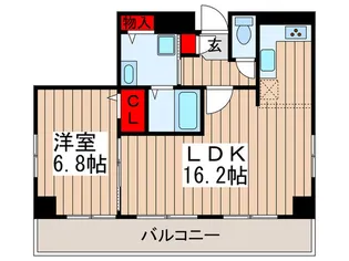 新鎌スカイタワー【8階】の間取り
