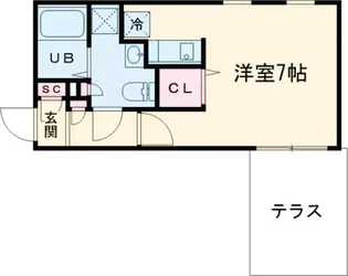 GRAN PASEO明大前II【1階】の間取り