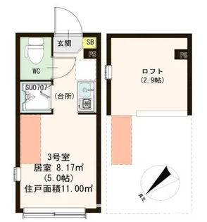 ハーモニーテラス平井V【2階】の間取り