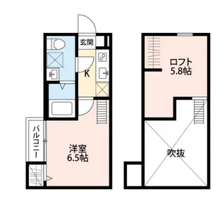 神奈川県大和市中央林間1【アパート】の間取り