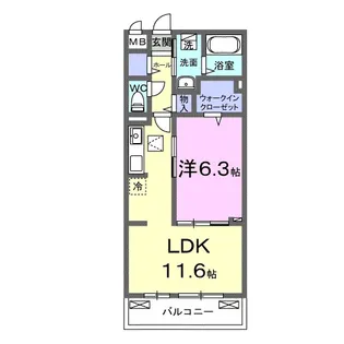 神奈川県川崎市高津区久末【アパート】の間取り