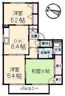 クレール五日市駅前 B棟【1階】の間取り
