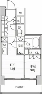 シーズンフラッツ上野稲荷町【5階】の間取り