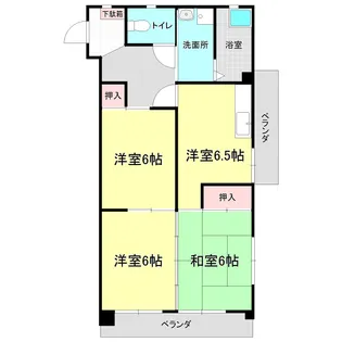 丸吉ビル【2階】の間取り