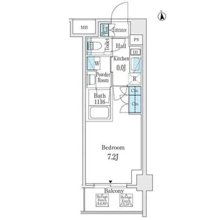 エムレジデンス中野坂上【2階】の間取り