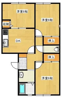 3DKの間取り画像