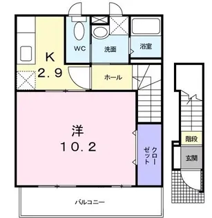 埼玉県新座市片山1【アパート】の間取り