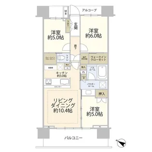 シティハウス東久留米ステーションコート(0005478)【12階】の間取り