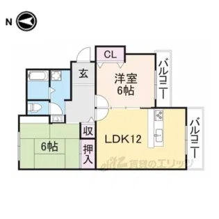 平和マンション1【3階】の間取り