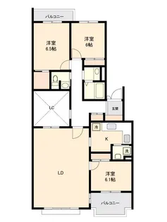 東京都町田市玉川学園1【マンション】の間取り