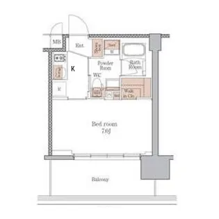 ジオエント梅田北リバーフロント【5階】の間取り