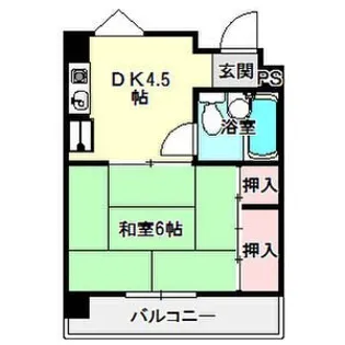 キャッスルミニ松園【4階】の間取り