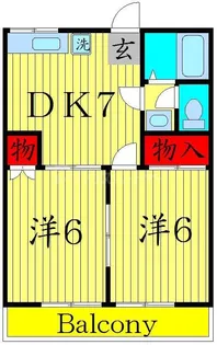 パステロードII番館【2階】の間取り