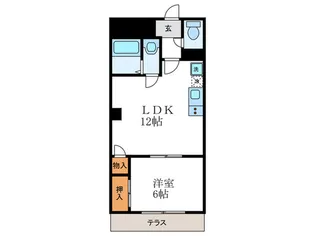マッケンジー東堀川【1階】の間取り