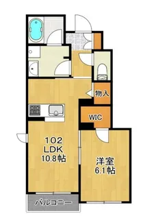 東京都西東京市北町3【アパート】の間取り