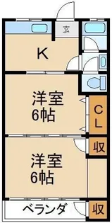 元町マンション【2階】の間取り