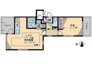 イーストポイント中野【2階】の間取り
