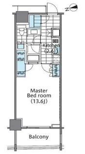 コンフォリア新宿イーストサイドタワー【5階】の間取り
