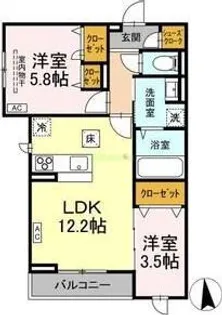 フィオレンテ 長町南【3階】の間取り